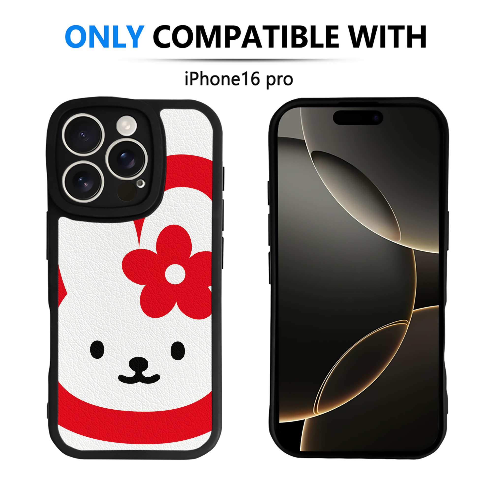 （画像用） Hello Kitty ハローキティ 【iPhone 16シリーズ対応】シリコンスマホケース（レザー調） 材質：シリコン